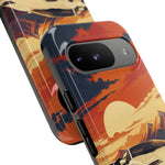 Retro Sunset Countach phone case | Sports car tough cover