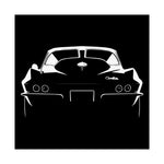 1963 Corvette Split Window Poster Classic Sting Ray Rear View Wall Art