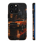 Challenger RT Phone Case, Rainy City Night Muscle Car Tough Cover