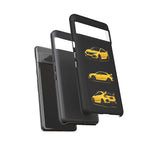 Yellow Type R Sports Car Phone Case Tough JDM Hot Hatch Multi View Print