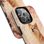 Akita Cherry Blossom Phone Case Sakura Dog Lover Gift