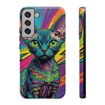 Devon Rex Cat Elf Pixie Pop Art Tough Phone Case