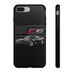 Black C6 Phone Case American Sports Car Tough Cover Gift