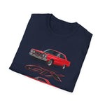 1967 Red GTX Muscle Car T-Shirt | Classic Auto Vintage Trio Tee