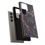 French Bulldog Galaxy Marble Art Tough Phone Case