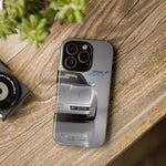 Silver C4 ZR1 Front View phone case | tough case for Vette Drivers