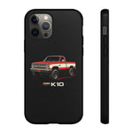 1986 Chevy K10 Red White Classic Pickup Tough Phone Case Cover
