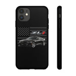 Black ZL1 Camaro Phone Case Muscle Car Tough Cover Gift Art