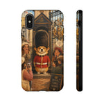 Corgi Royal Guard phone case | Cute British corgi soldier illustration