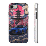 Bayside Blue Skyline Phone Case, Cherry Blossom Torii Tough Cover