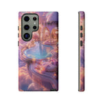 Floating Pool Deck Phone Case, Pastel Cloud 3D Render Cover