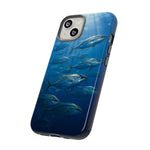 Amberjack School Phone Case, Open Water Sunlight Tough Cover