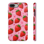 Retro Strawberry Y2K Art Tough Phone Case