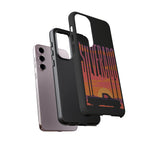 Silverado sunset truck Phone Case | Retro pickup silhouette