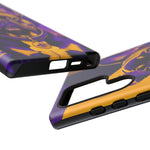 French Bulldog Pop-Art Portrait Tough Phone Case - Purple Gold