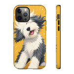 Sheepdog Hair Flip Phone Case Funny Dog Lover Gift