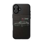 Z28 Camaro Phone Case Classic Muscle Car Patriotic Tough Cover Gift Art