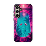 Neon Flamingo Pool Vaporwave Art Tough Phone Case