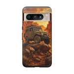 Land Cruiser FJ40 Classic 4x4 Red Rock Canyon Art Tough Phone Case