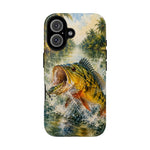 Peacock Bass Fishing Phone Case Angler Tough Cover Gift Art