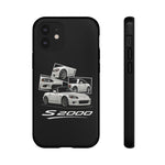 White S2000 Roadster Collage JDM Tough Phone Case Cover Gift