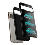 Turquoise 1955 Stepside Pickup Truck Tough Phone Case - 3 View