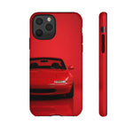Red Miata Phone Case, NA MX5 90s JDM Roadster Tough Cover