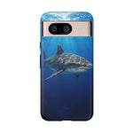 Tiger Shark Phone Case, Dappled Blue Water Tough Cover