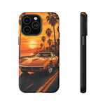 Orange Corvette C3 Stingray Sunset Palms Phone Case