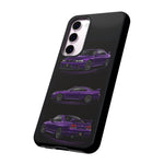 Purple R33 Skyline GTR JDM Sports Car Phone Case Tough Multi View