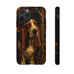 Basset Hound Phone Case Jazz Saxophone Tough Cover Gift Art