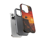 Western Sunset Cowboy Phone Case | Rugged Protective Cover