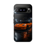 Orange C6 Neon Car Meet Tough Phone Case