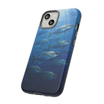 Amberjack School Phone Case, Open Water Sunlight Tough Cover