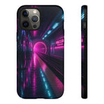 Neon Future Subway Station Tough Phone Case Cover Gift Art