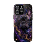 French Bulldog Galaxy Marble Art Tough Phone Case