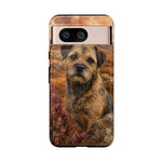 Border Terrier Earthy Watercolor Art Tough Phone Case