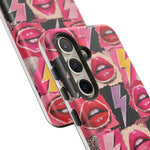Pop Art Lips and Lightning Bolt Phone Case