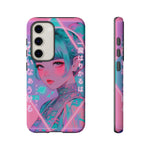 Neon Cyber Geisha phone case | Tough Case