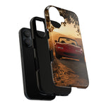 Miata Phone Case, Red JDM Roadster Golden Hour Trail Cover, Gift