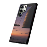 Temple Bell Sunset Phone Case Japan Zen Tough Case