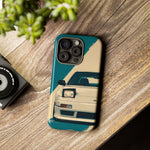 S13 Teal White Pop-up Tough Phone Case for JDM Fans