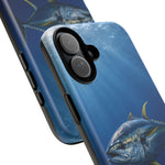 Yellowfin Tuna Phone Case, Deep Blue Water Tough Cover, Gift