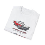 1959 Fairlane 500 Vintage Car T-Shirt | Classic Red 1950s Automobile Tee
