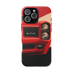 Red Classic GTO Car phone case | Tough phone cover, vintage muscle car design