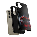 Z06 C8 Phone Case, Red Smoke Studio Reflection Cover
