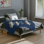 1963 Split Window Corvette Sting Ray Cars Velveteen Blanket | Classic Throw