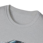 Silver 2007 C6 Z06 Illustration T-Shirt | Sports Car Trio