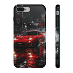 RX7 Phone Case Red, Night Drift JDM Sports Car Tough Cover, Gift