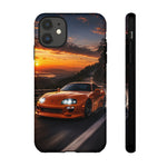 Supra MK4 Orange Touge Night JDM Speed Art Tough Phone Case